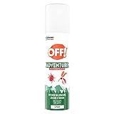 OFF! Adventure Spray Antizanzare, Repellente Zanzare, Zecche e Tafani, 1 Confezione da 100 ml