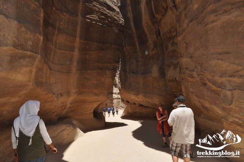 Il passaggio Siq che porta a Petra