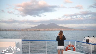 Vesuvio dal traghetto per Capri
