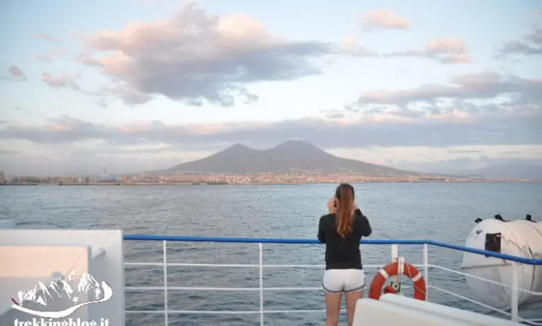 Vesuvio dal traghetto per Capri