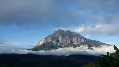 Monte Kinabalu da lontano