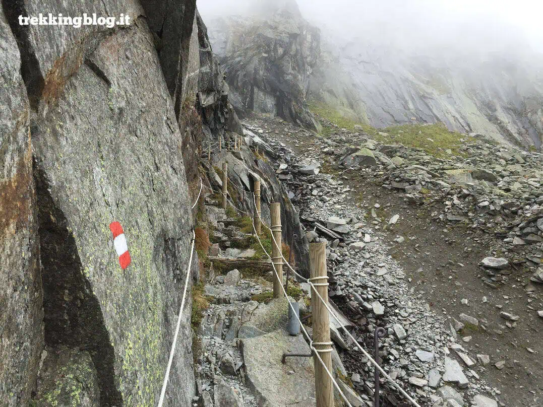 percorso verso Neue Kürsinger Hütte